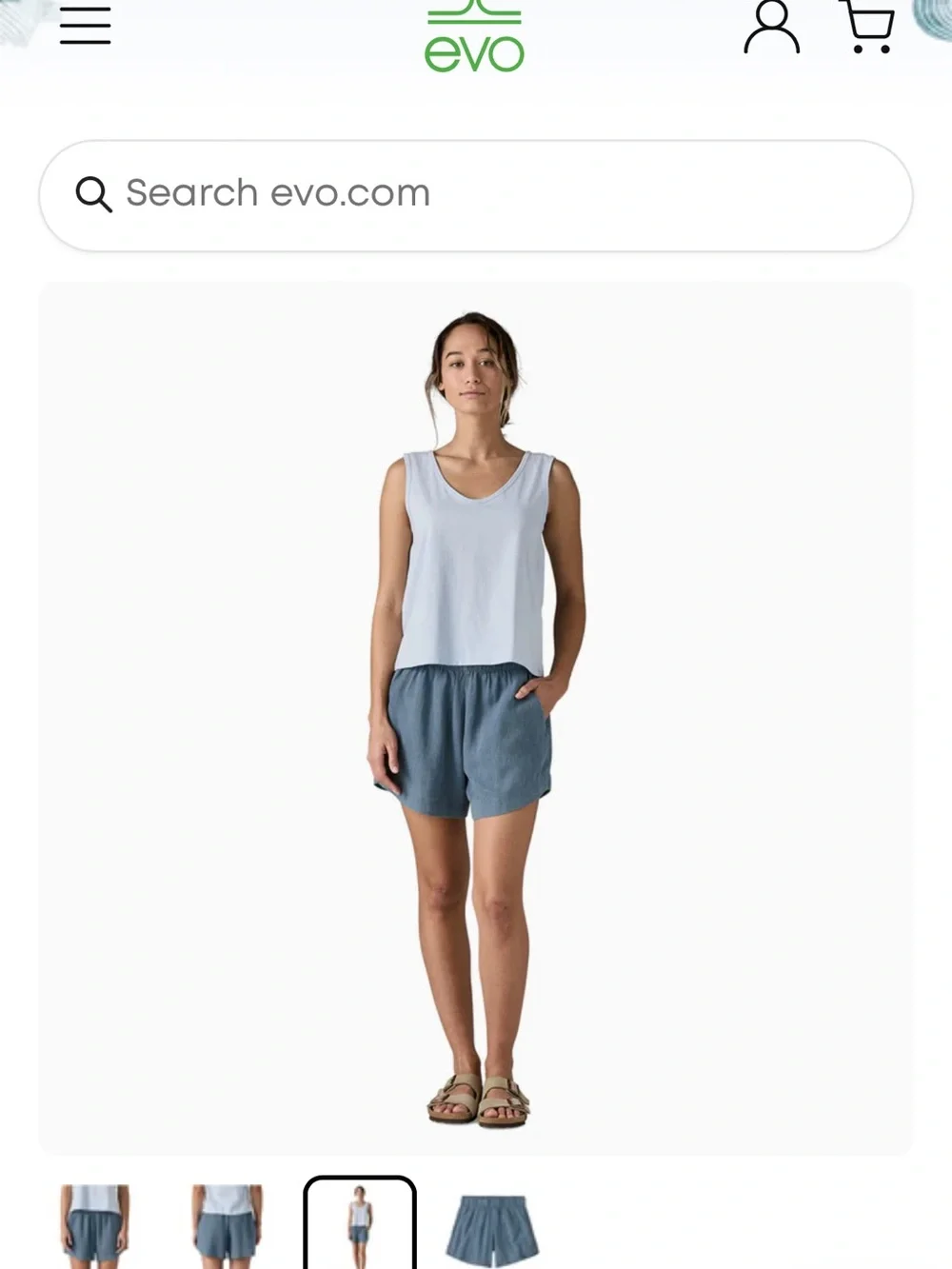 Patagonia Garden Island Women's Elastic-Waist Blue Shorts Women’s Small - Picture 3 of 10